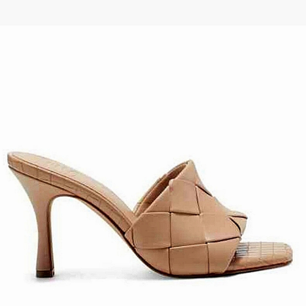New w/Box Inc International Concepts Liah Braided Vegan Leather Dress Mules - Picture 2 of 10